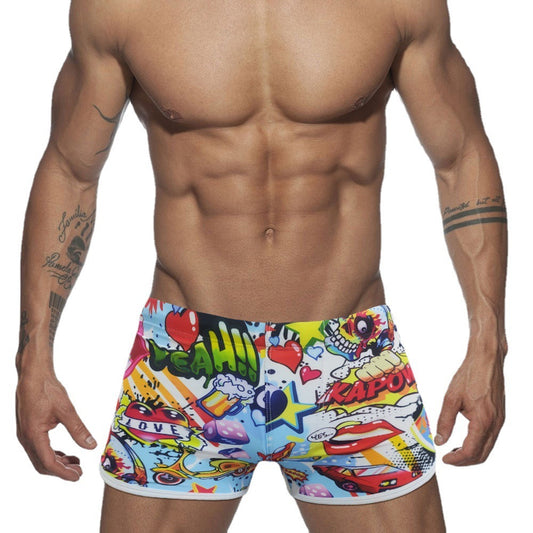 Tequila Sunrise Swim Boxer