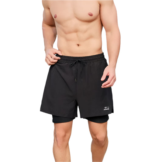 WaveLuxe Long Trunks - Black